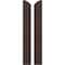 Ekena Millwork Americraft 2-Board (3 Batten) Wood Joined Board-n-Batten Shutters w/Ellipt Top, ARW401BE207X77TBH, PR ARW401BE207X77TBH - alternate 1
